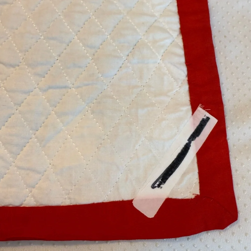 Christmas Decor Lap Blanket Quilt Small Throw Angels 33” x 32” Country Farmhouse